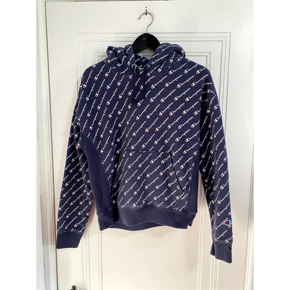 Champion Reverse Weave All Over Print Hoodie Women's Small